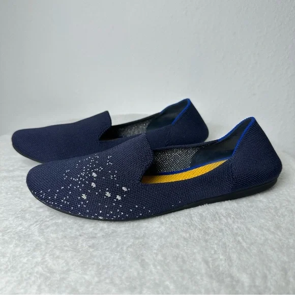 Rothy's  Limited Edition Zodiac Astrology Virgo Loafer Navy Slip On Shoes SizeW6 - Picture 2 of 16